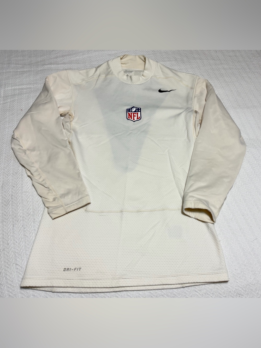 Nike NFL On-Field Dri-FIT Compression Long-Sleeve Mock Neck Shirt LARGE
